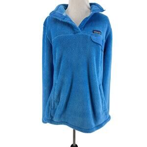 Patagonia Women's Blue Re-Tool Snap-T Long Sleeve Pullover Fleece Size XL